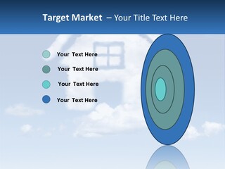 A Cloud Shaped House With A Blue Sky In The Background PowerPoint Template