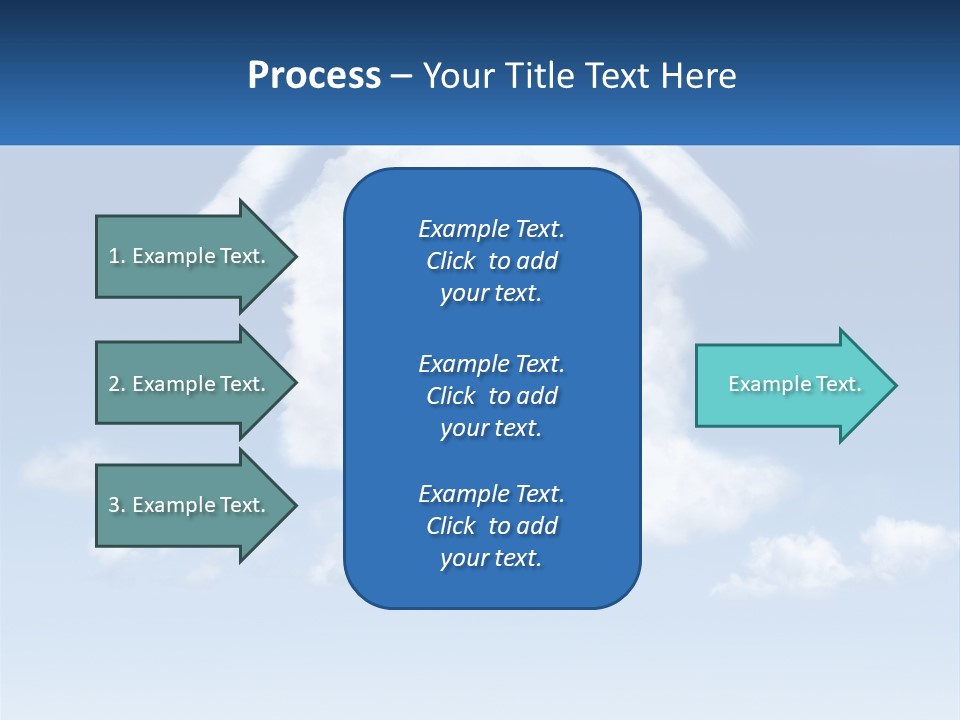 A Cloud Shaped House With A Blue Sky In The Background PowerPoint Template