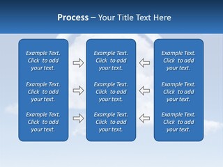 A Cloud Shaped House With A Blue Sky In The Background PowerPoint Template