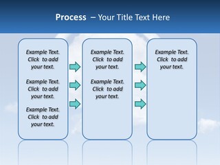 A Cloud Shaped House With A Blue Sky In The Background PowerPoint Template