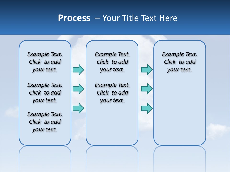 A Cloud Shaped House With A Blue Sky In The Background PowerPoint Template