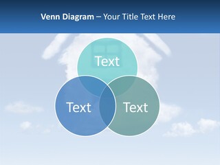 A Cloud Shaped House With A Blue Sky In The Background PowerPoint Template