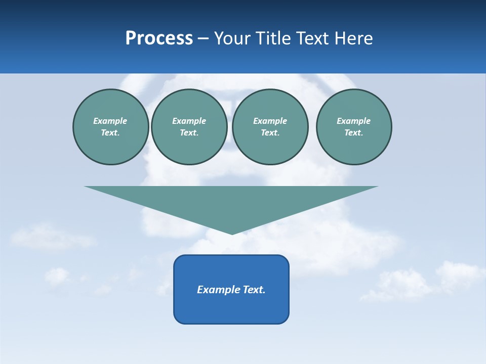 A Cloud Shaped House With A Blue Sky In The Background PowerPoint Template