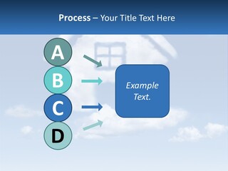 A Cloud Shaped House With A Blue Sky In The Background PowerPoint Template