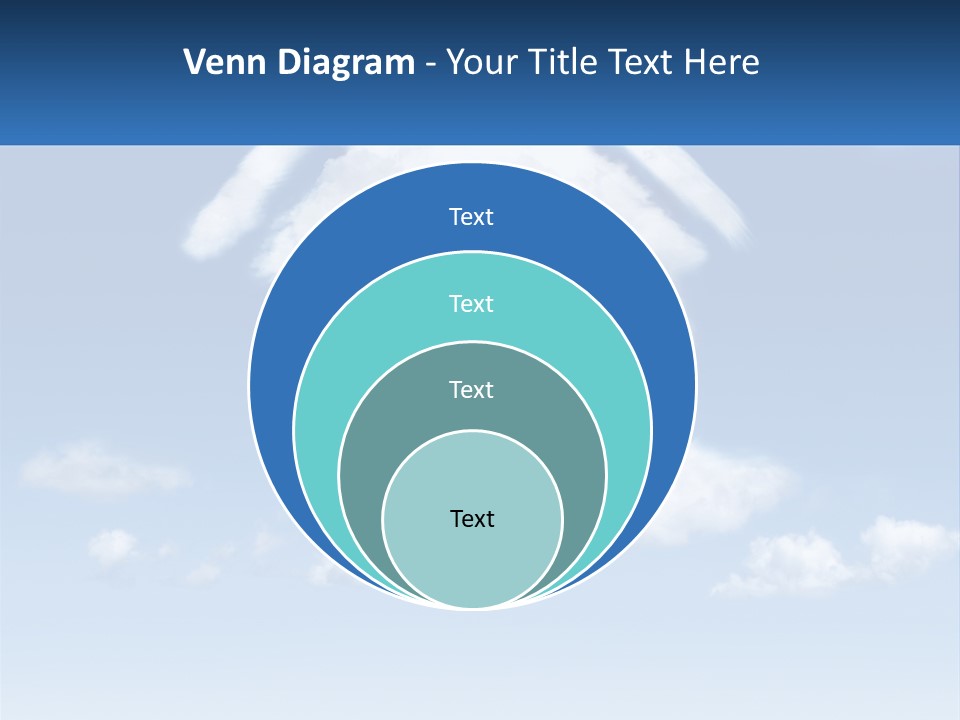 A Cloud Shaped House With A Blue Sky In The Background PowerPoint Template