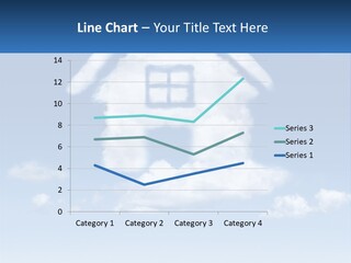 A Cloud Shaped House With A Blue Sky In The Background PowerPoint Template