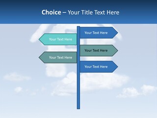 A Cloud Shaped House With A Blue Sky In The Background PowerPoint Template