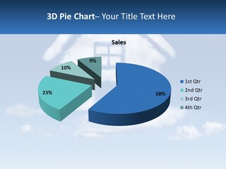 A Cloud Shaped House With A Blue Sky In The Background PowerPoint Template