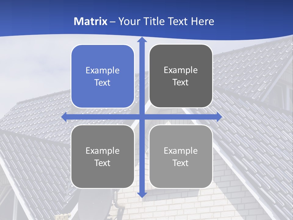 A House With A Satellite Dish On Top Of It PowerPoint Template