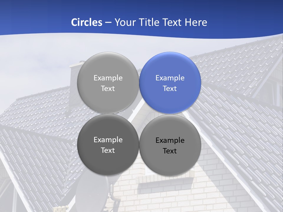 A House With A Satellite Dish On Top Of It PowerPoint Template