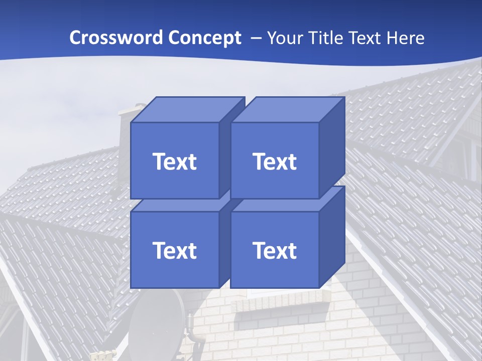 A House With A Satellite Dish On Top Of It PowerPoint Template