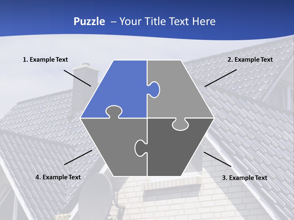 A House With A Satellite Dish On Top Of It PowerPoint Template