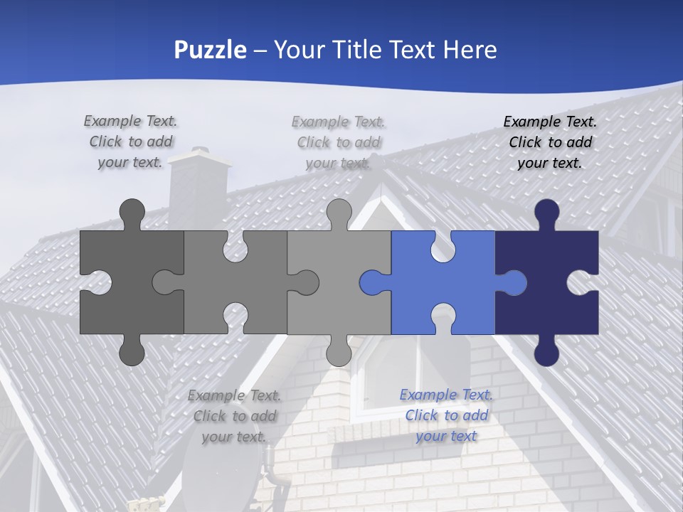 A House With A Satellite Dish On Top Of It PowerPoint Template