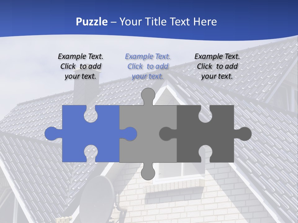 A House With A Satellite Dish On Top Of It PowerPoint Template