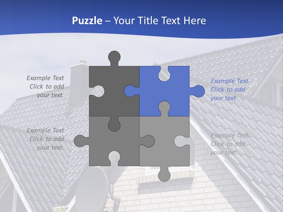 A House With A Satellite Dish On Top Of It PowerPoint Template