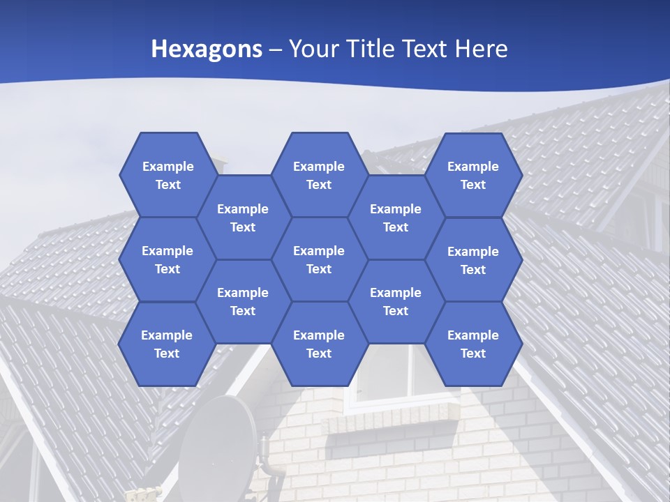 A House With A Satellite Dish On Top Of It PowerPoint Template