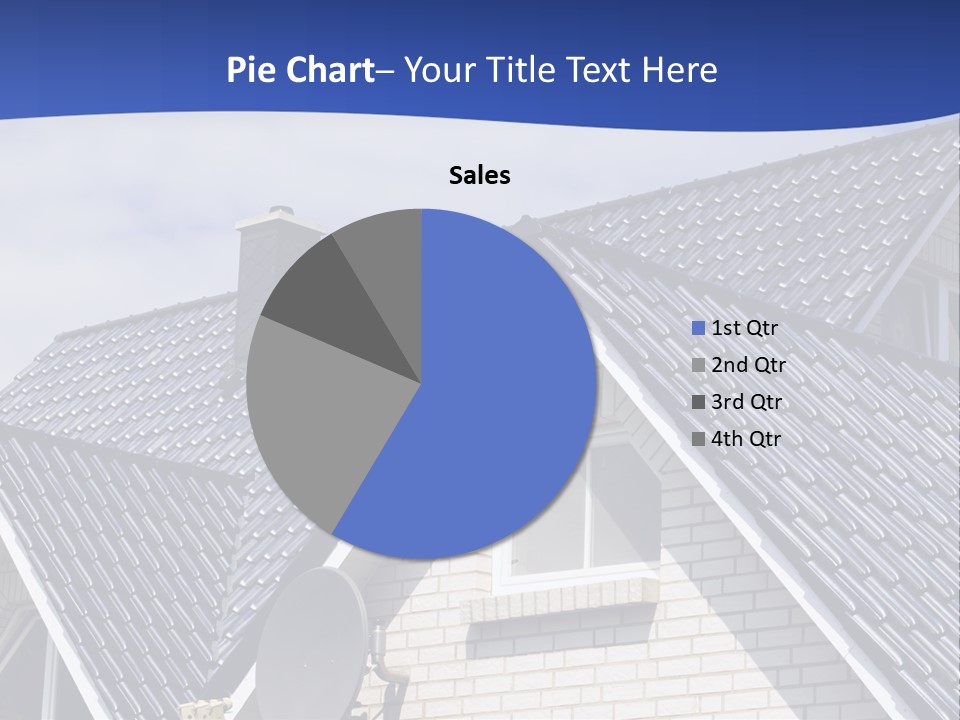 A House With A Satellite Dish On Top Of It PowerPoint Template