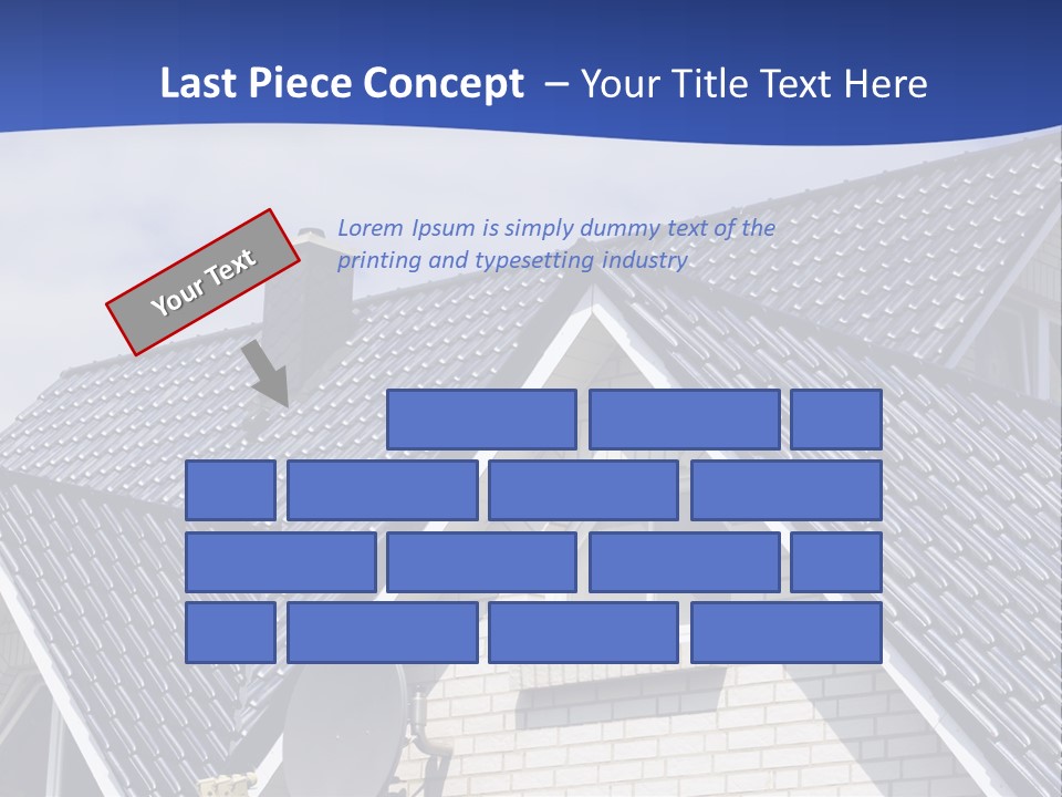 A House With A Satellite Dish On Top Of It PowerPoint Template