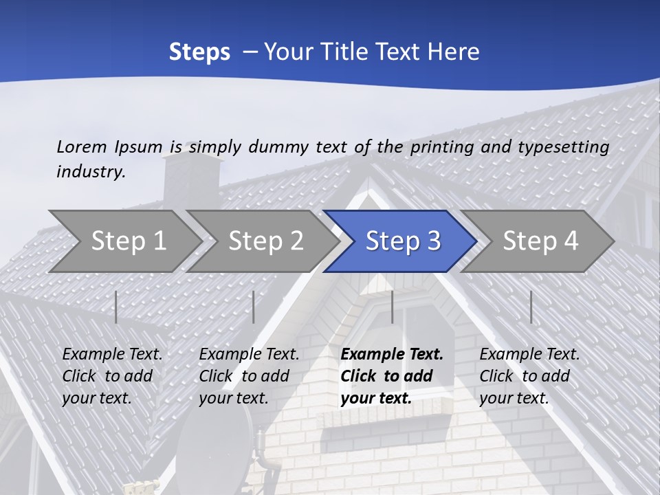 A House With A Satellite Dish On Top Of It PowerPoint Template