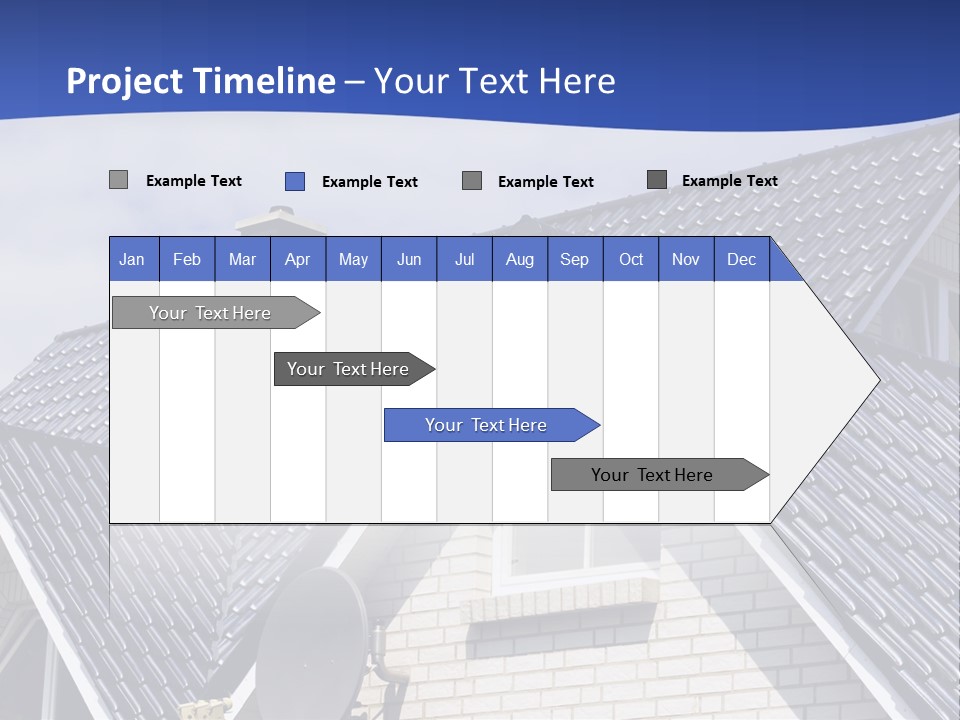 A House With A Satellite Dish On Top Of It PowerPoint Template