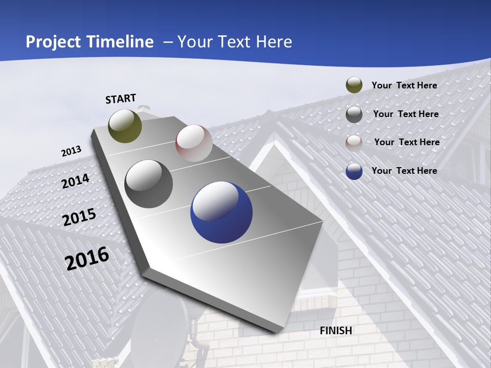 A House With A Satellite Dish On Top Of It PowerPoint Template