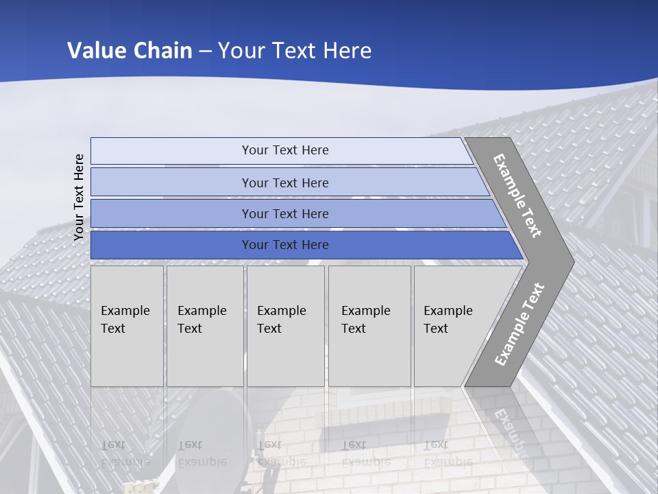 A House With A Satellite Dish On Top Of It PowerPoint Template