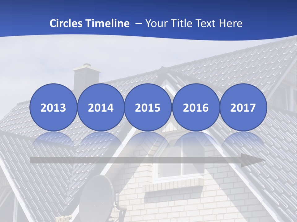A House With A Satellite Dish On Top Of It PowerPoint Template