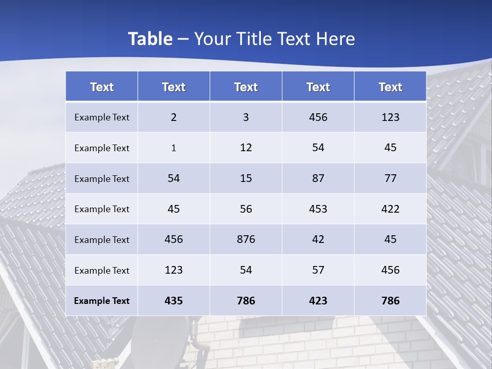 A House With A Satellite Dish On Top Of It PowerPoint Template