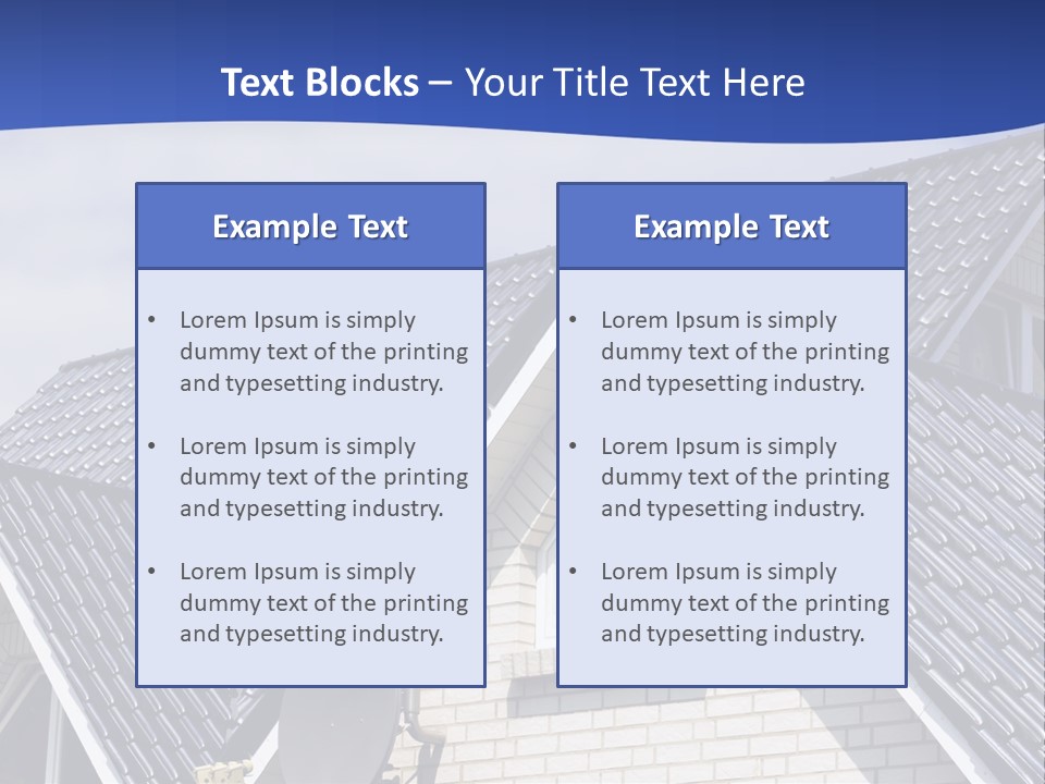 A House With A Satellite Dish On Top Of It PowerPoint Template