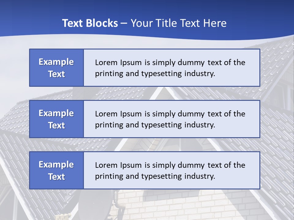 A House With A Satellite Dish On Top Of It PowerPoint Template