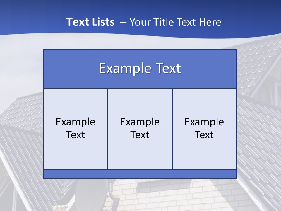 A House With A Satellite Dish On Top Of It PowerPoint Template