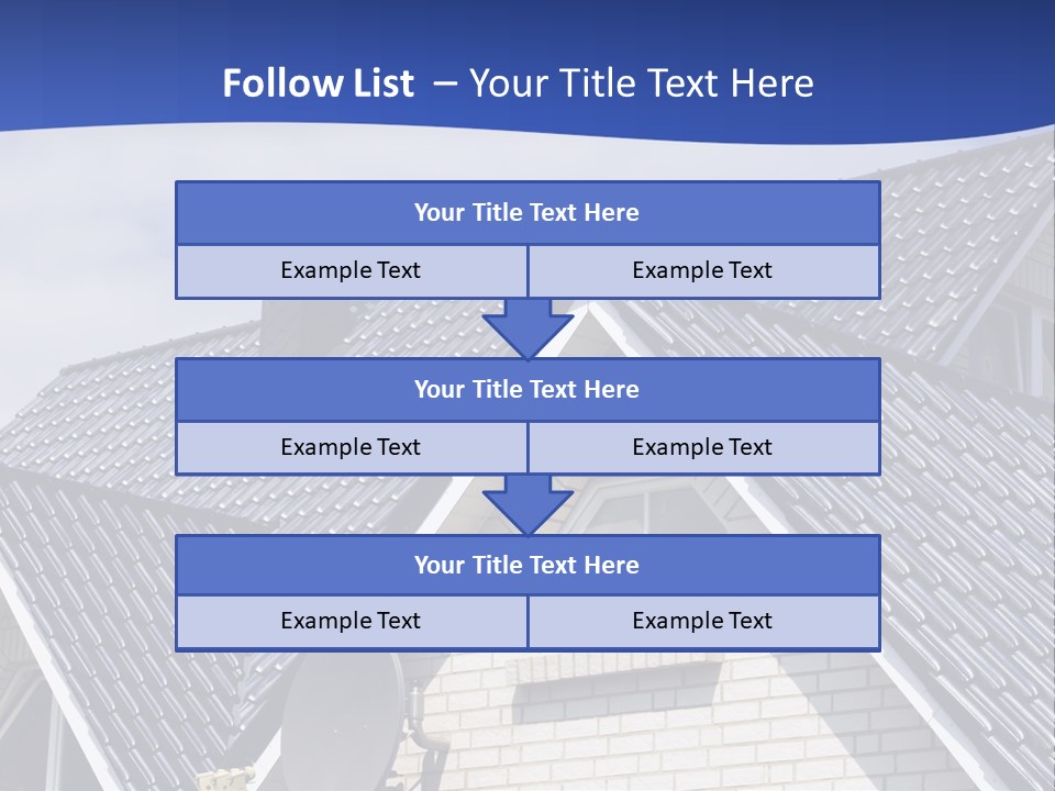 A House With A Satellite Dish On Top Of It PowerPoint Template