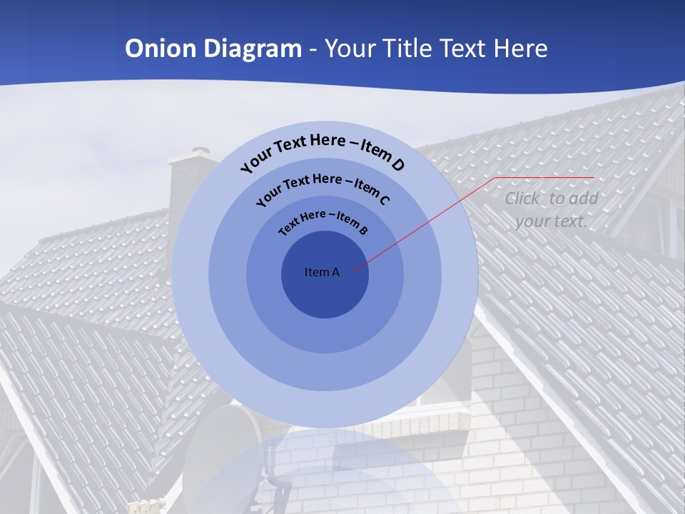 A House With A Satellite Dish On Top Of It PowerPoint Template