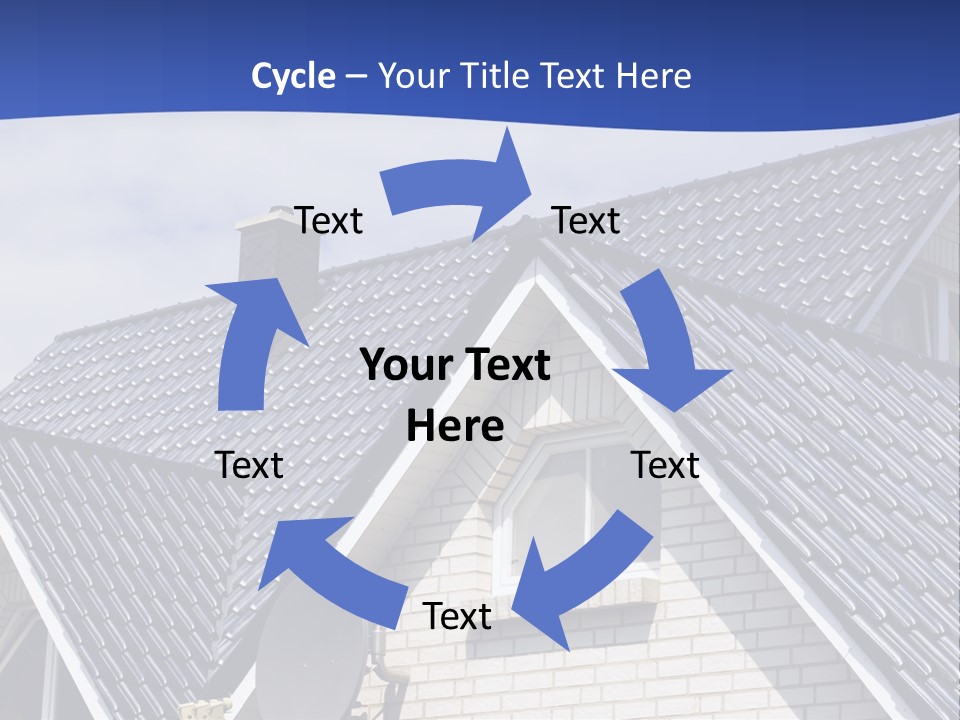 A House With A Satellite Dish On Top Of It PowerPoint Template