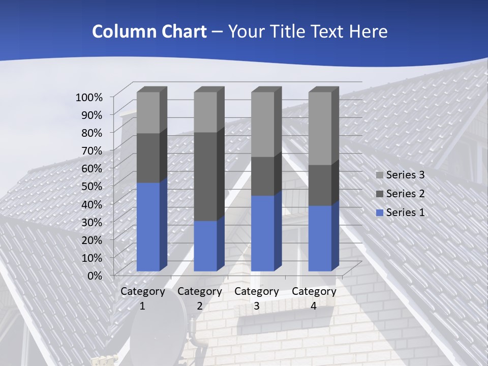 A House With A Satellite Dish On Top Of It PowerPoint Template
