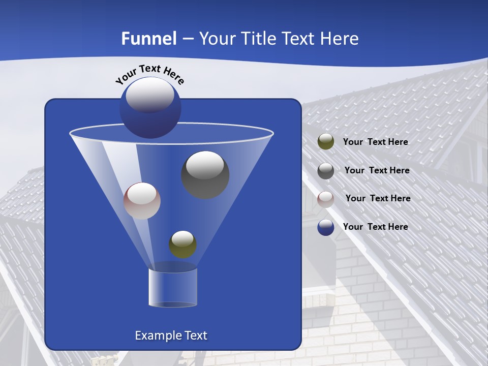 A House With A Satellite Dish On Top Of It PowerPoint Template