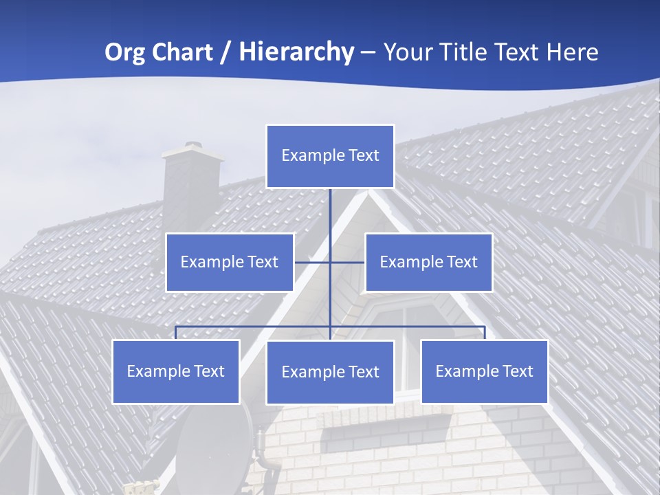 A House With A Satellite Dish On Top Of It PowerPoint Template