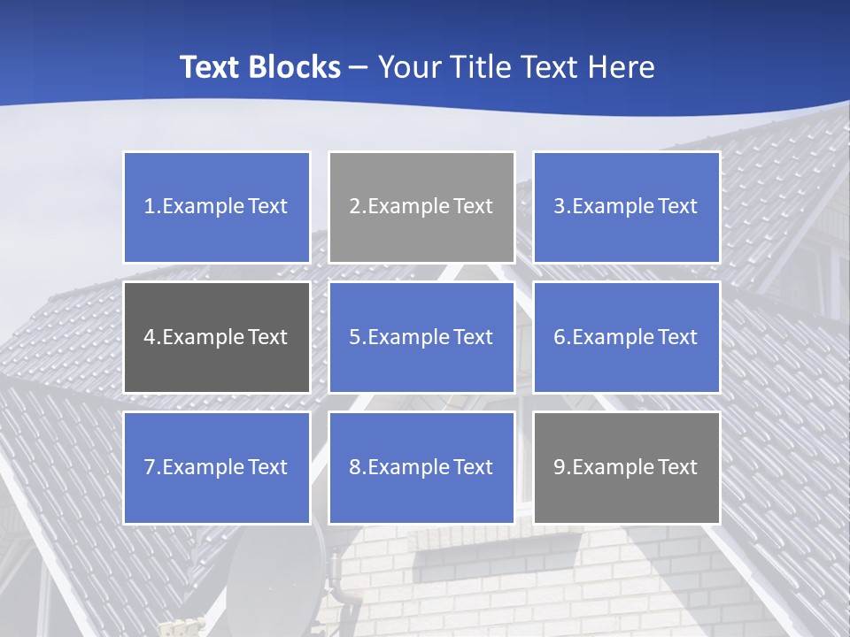 A House With A Satellite Dish On Top Of It PowerPoint Template