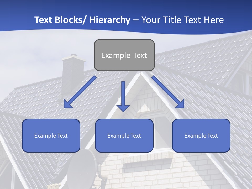 A House With A Satellite Dish On Top Of It PowerPoint Template