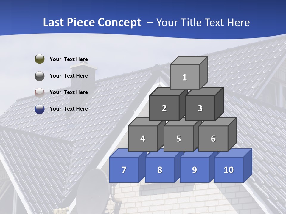 A House With A Satellite Dish On Top Of It PowerPoint Template