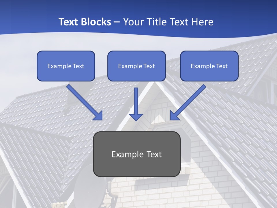 A House With A Satellite Dish On Top Of It PowerPoint Template