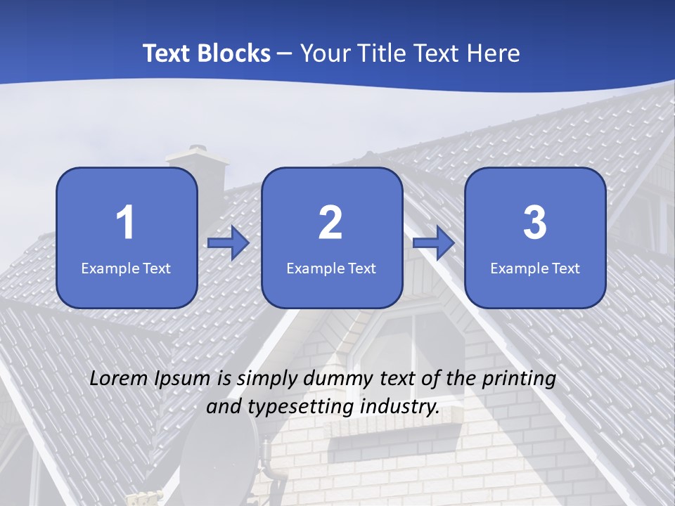 A House With A Satellite Dish On Top Of It PowerPoint Template