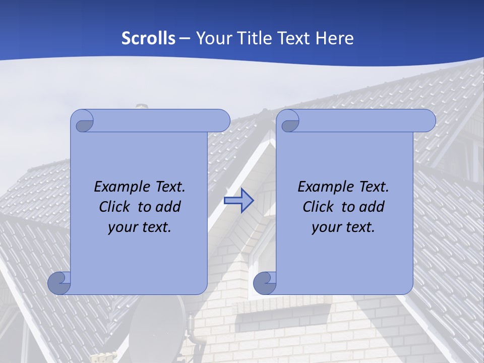 A House With A Satellite Dish On Top Of It PowerPoint Template