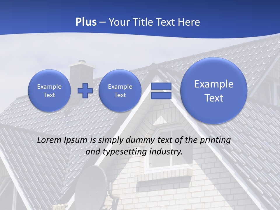 A House With A Satellite Dish On Top Of It PowerPoint Template