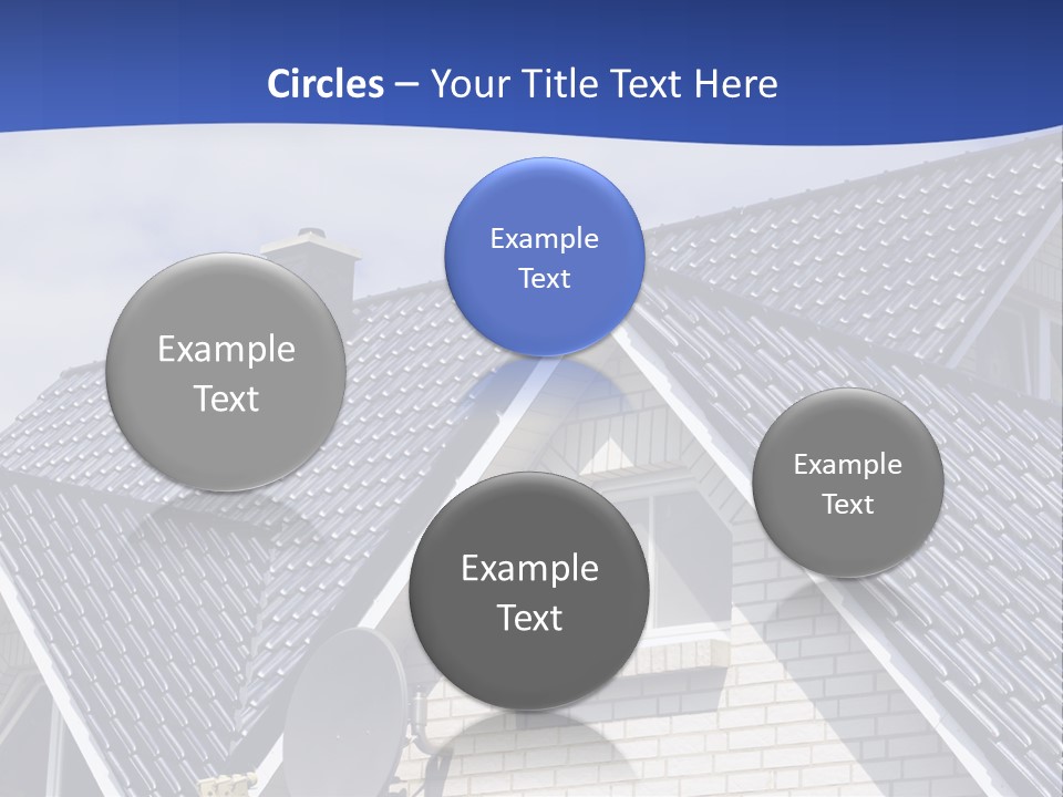 A House With A Satellite Dish On Top Of It PowerPoint Template