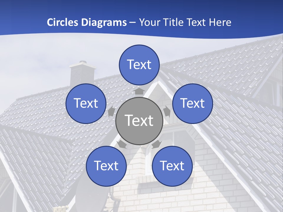 A House With A Satellite Dish On Top Of It PowerPoint Template