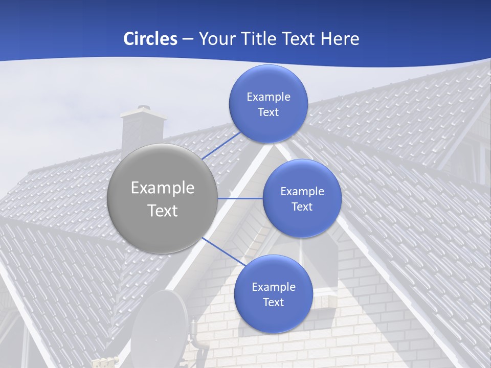 A House With A Satellite Dish On Top Of It PowerPoint Template