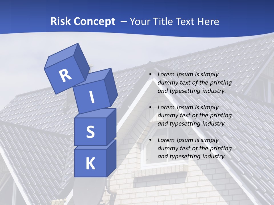 A House With A Satellite Dish On Top Of It PowerPoint Template