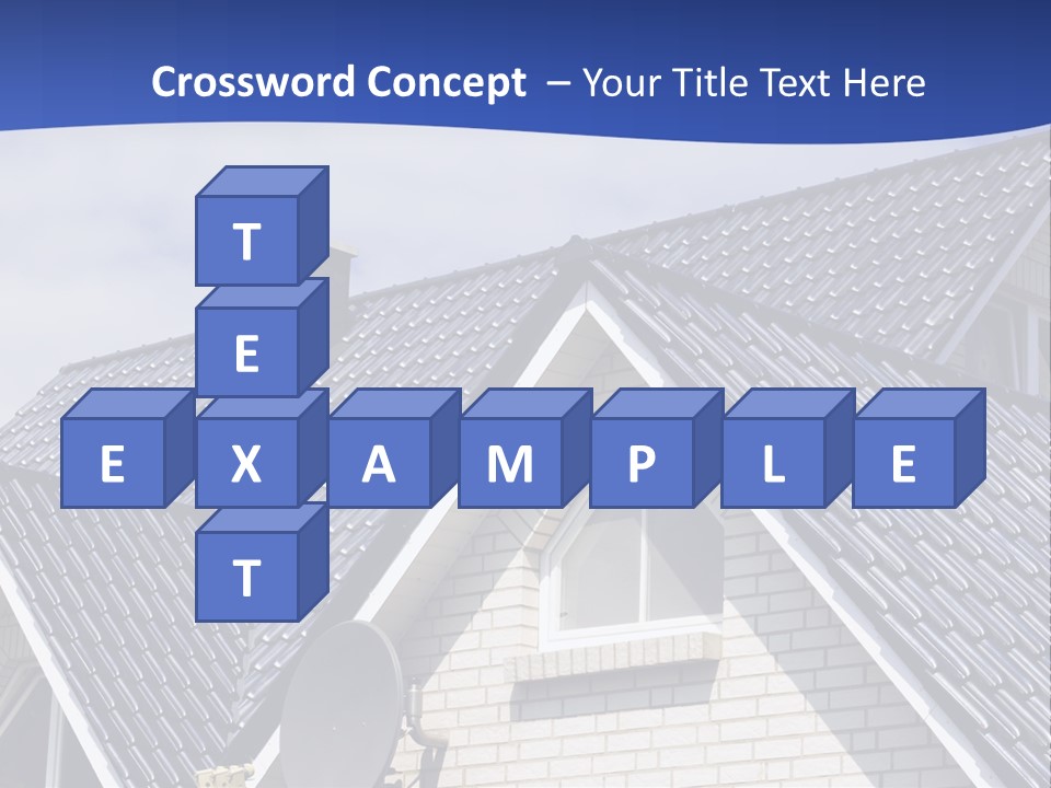 A House With A Satellite Dish On Top Of It PowerPoint Template