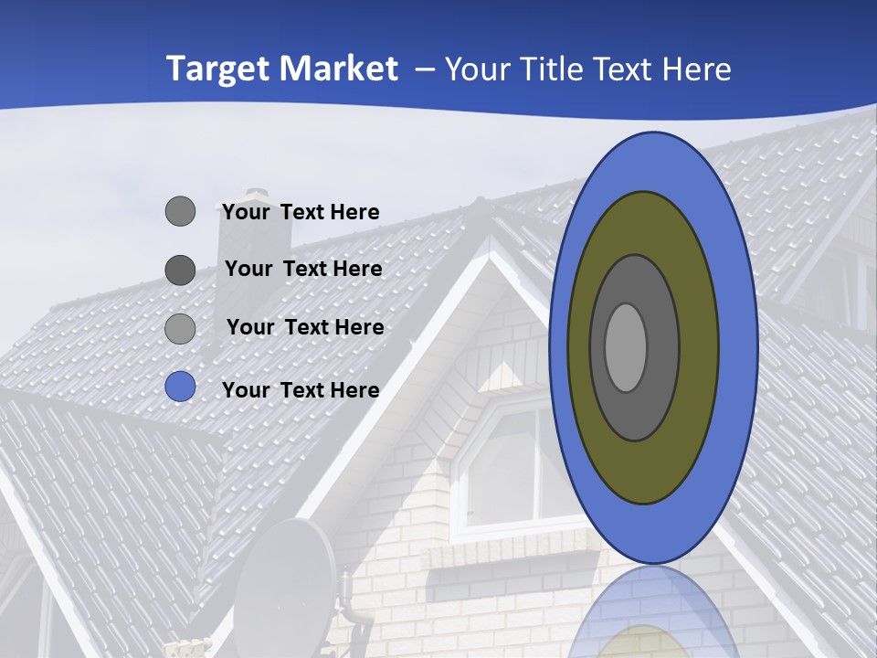 A House With A Satellite Dish On Top Of It PowerPoint Template